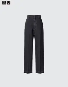 UNIQLO U ダークグレー　デニムストレートパンツ　70 ユニクロ