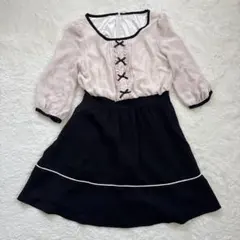 未使用品！レッセパッセ【Mucha/Rose】ワンピース・カーディガンセット レッセパッセ【Mucha/Rose】ワンピース・カーディガンセット 未使用品