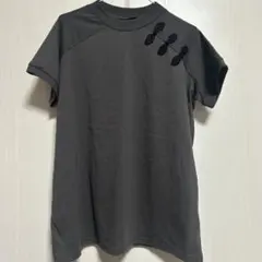 classicalelf 半袖トップス XL グレー 刺繍デザイン きれいめ