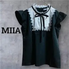 【新品】 MIIA トップス F ガーリー レース リボン 定価¥5,900+税
