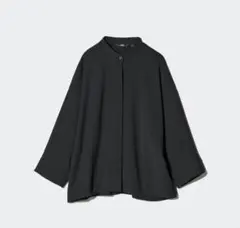 h*a様 UNIQLO⭐︎ドレープブラウス7部袖　M