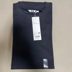 【新品未使用】ユニクロU エアリズムコットンオーバーサイズTシャツ L ブラック