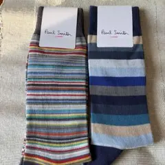 Paul Smith ストライプソックス 二枚セット25-27cmのサムネイル