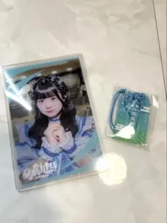 iLiFE! ONELiFEくじ 虹羽みにちゃんクリアカード、アクリルお守り