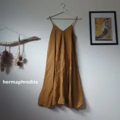 hermaphrodite　エルマフロディット　麻混　キャミソールワンピース