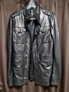 wjk dior フランス製　M-65　レザージャケット　黒のサムネイル