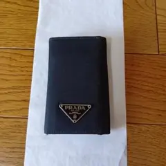 PRADA プラダ ブラック ナイロン キーケース 箱付き
