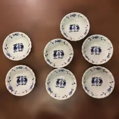 しん窯　青花　フリル　深小皿　7枚セット しん窯 青花 フリル 深小皿 7枚セット - メルカリ
