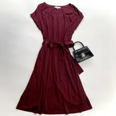 組曲【洗える】リヨセルコットンスムース ワンピース メタルパーツ オンワード2