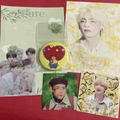 BTS BT21 TATA V テテ テヒョン ミニ缶バッジ&韓国製作者様グッズ