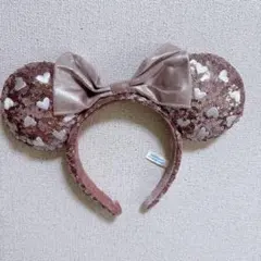 即購入可★ディズニー ミニー スパンコール ハートカチューシャ