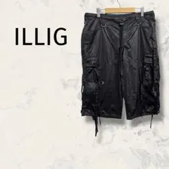 新品タグ付き ILLIG イリグ カーゴパンツ ハーフパンツ ナイロン Y2K