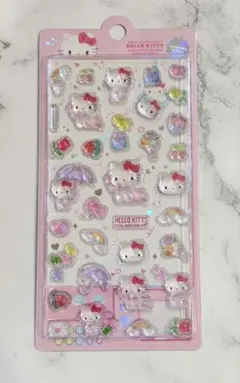 ハローキティF　ぷっくりシール　新品　かわいい　立体　3Ｄ　まとめ売り　ボンボン