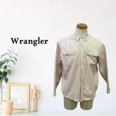 zC1770【FREE】Wrangler シャツ ストライプ 長袖 前開きのサムネイル