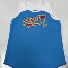 adidas adigirl ノースリータンクトップ 青　110