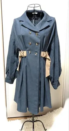 REDYAZELレディアゼル ダブルバックル長袖シャツミニワンピース F