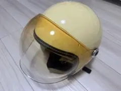 ジェットヘルメット クリームイエロー シールド付のサムネイル