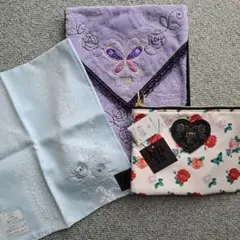 ANNA SUI アナスイポーチとハンカチ2枚