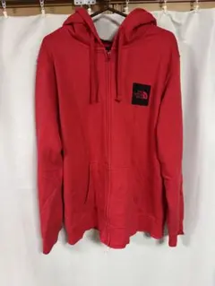 THE NORTH FACE ジップアップパーカー レッド L/G