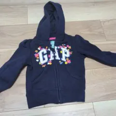 babyGap フラワー刺繍 フード付きパーカー 90