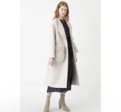 JILLSTUART ジルスチュアート フォックスファー付き ロングコート S 