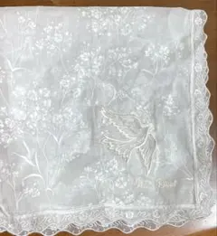 ニナリッチ　花柄と鳩のハンカチ