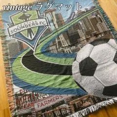 【激レア】シアトルサウンダーズFC MLSアメリカサッカー　ラグマットUSA古着