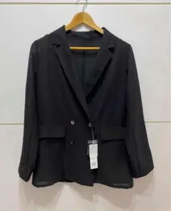 新品⭐︎ Dou Dou メッシュダブルジャケット　FREE ブラック