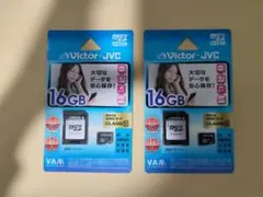 Victor JVC 16GB microSDHCカードClass10 × 2枚