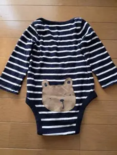 baby GAP ストライプロンパース 80