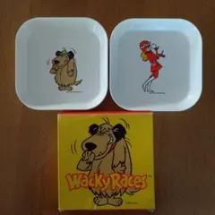 Mobilノベルティ、Wacky Races ケンケン、ミルク プレート2種類