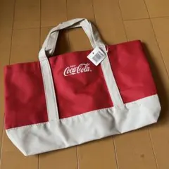 Coca-Cola コカ・コーラ トートバッグ レッド✖️ベージュ