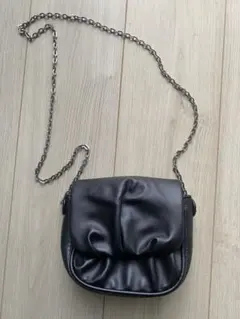 ショルダーバッグ ブラック チェーン