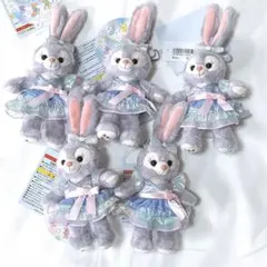 ステラルー　ぬいぐるみバッジ　5点セット　ダッフィー&フレンズ20周年