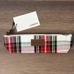 【新品】ユナイテッドビーズ　ボートペンケース　タータンチェック　ホワイトのサムネイル
