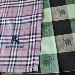 renoma バーバリー　 ハンカチ 2枚セット　フレブル