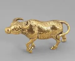 真鍮　牛の置物 丑年 オブジェ インテリア 開運 縁起物　干支