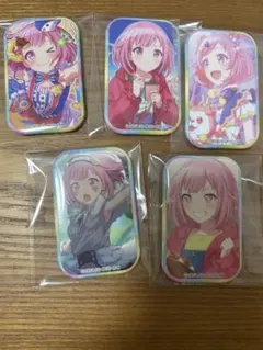 プロセカ　鳳えむ　スクエア缶バッジ5個セット