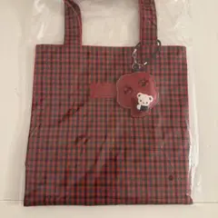 familiar ファミリア 赤系チェック縦型トート 大 完売品 新品タグ付き