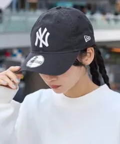 ニューエラ MLB ロゴ刺繍コットンキャップ ブラック MONO-MART