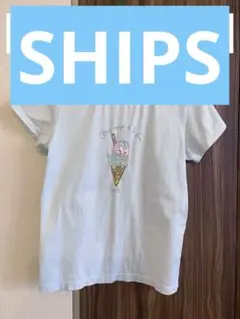 SHIPS アイスクリーム刺繍 Tシャツ 130のサムネイル