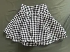 evelyn ツイードダブルスカート 千鳥柄