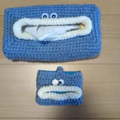 ハンドメイド かぎ針編み ティッシュケース