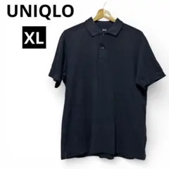 【美品】ユニクロ エアリズムポロシャツ XL ブラック 吸汗速乾 機能性 高通気