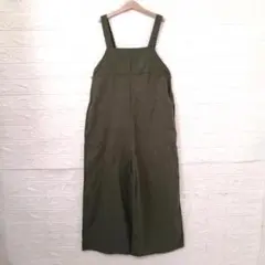 UNIQLO　リネンブレンドワイドサロペット　160