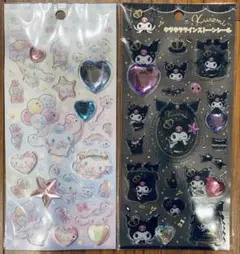 キラキララインストーンシール　クロミ•シナモン　２枚セット　サンリオ正規品！