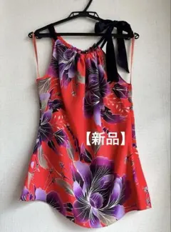 《新品》《希》Coast ノースリーブ　エレガントフラワー