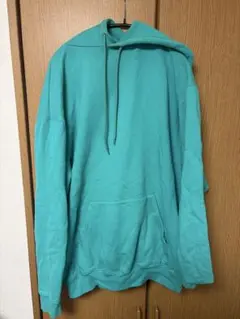 BALENCIAGA フードロゴ パーカー ターコイズのサムネイル