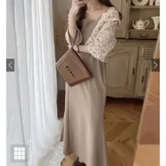 GRL マーメイドキャミワンピース　[ai16] ベージュ