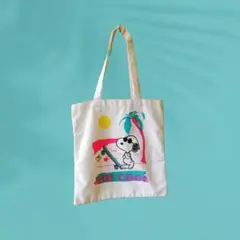 【スヌーピー】大判トートバッグ　キャンバス　メンズ＆レディース